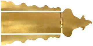 Isaac Haines Lancaster County Patchbox Kit, brass,
7-3/8" overall length